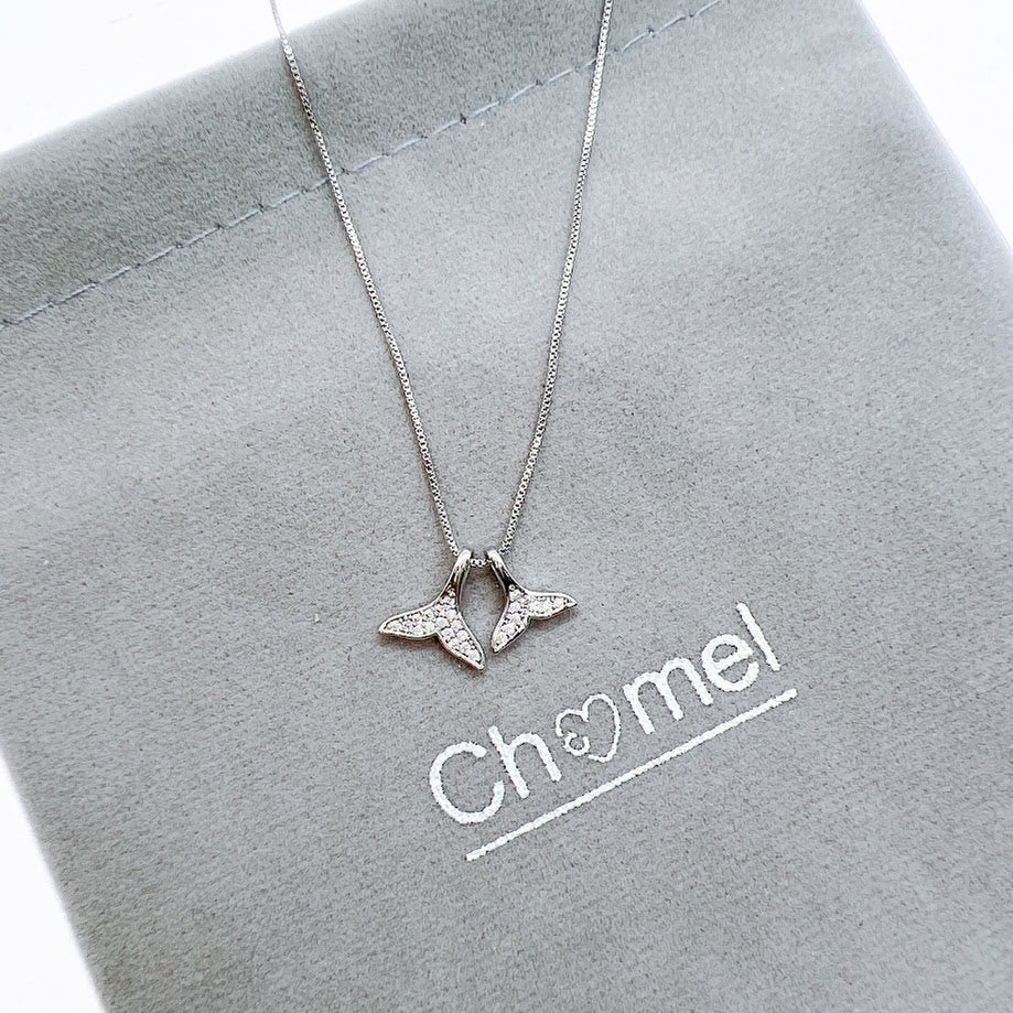 Mermaid Tail Cubic Zirconia Necklace - CHOMEL