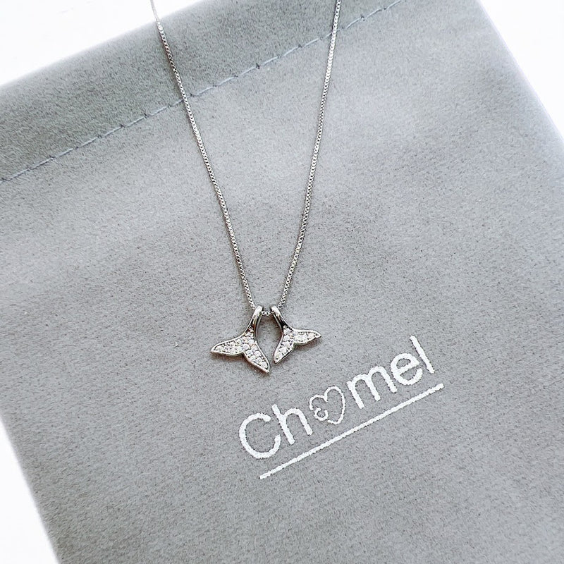 Mermaid Tail Cubic Zirconia Necklace - CHOMEL