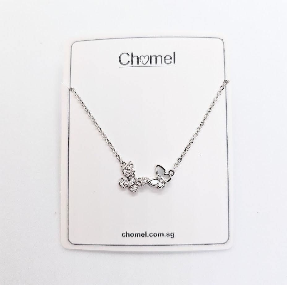 Butterfly Cubic Zirconia Necklace - CHOMEL