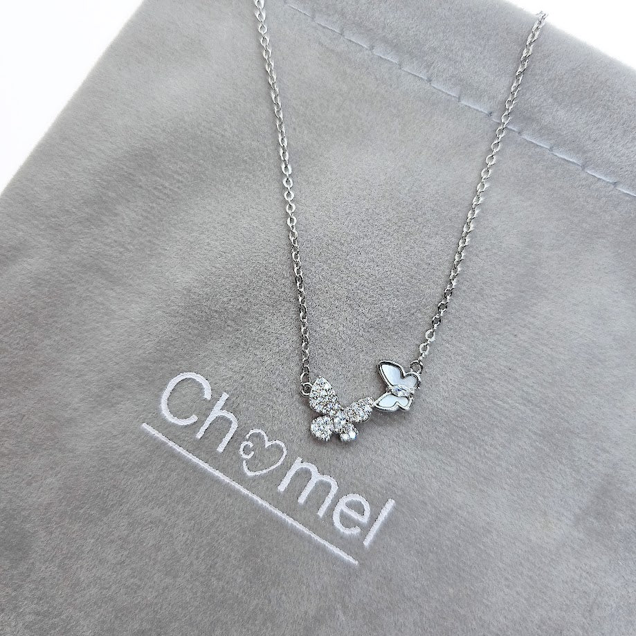 Butterfly Cubic Zirconia Necklace - CHOMEL