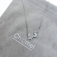 Butterfly Cubic Zirconia Necklace - CHOMEL