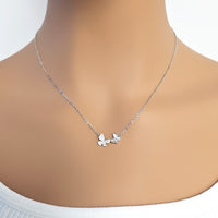 Butterfly Cubic Zirconia Necklace - CHOMEL