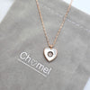 Heart Cubic Zirconia and Mother of Pearl Necklace - CHOMEL