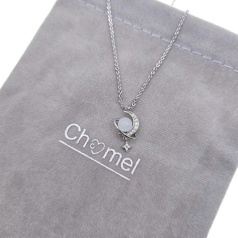 Moon & Planet Necklace - CHOMEL