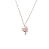 CHOMEL Cubic Zirconia Moon, Planet Rosegold Necklace