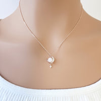 Moon & Planet Necklace - CHOMEL