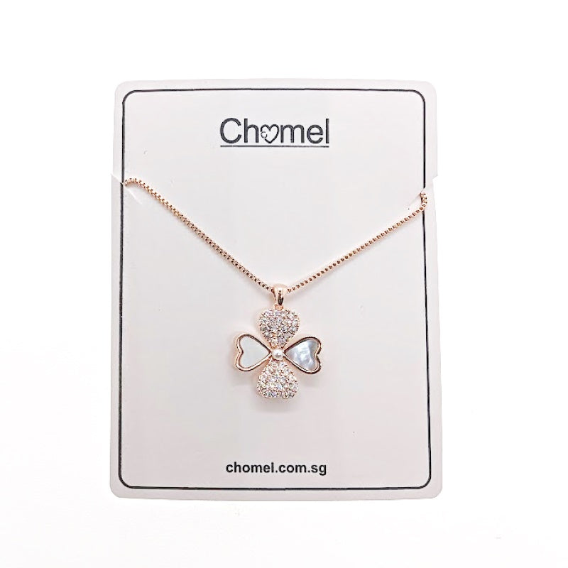 Mother of Pearl Clover Necklace - CHOMEL