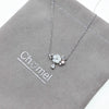 CHOMEL Mother of Pearl Flower Rhodium Necklace