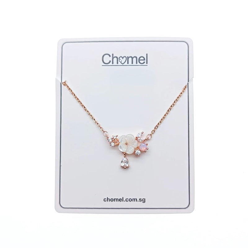 CHOMEL Mother of Pearl Rosegold Necklace