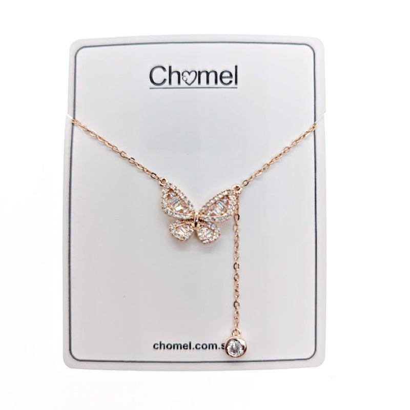 Butterfly Cubic Zirconia Necklace - CHOMEL