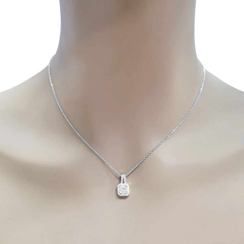 Cubic Zirconia Pendant Necklace - CHOMEL