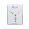 CHOMEL Cubic Zirconia Star Rosegold Necklace