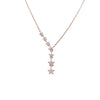 CHOMEL Cubic Zirconia Star Rosegold Necklace