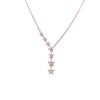 CHOMEL Cubic Zirconia Star Rosegold Necklace