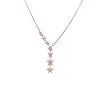 CHOMEL Cubic Zirconia Star Rosegold Necklace