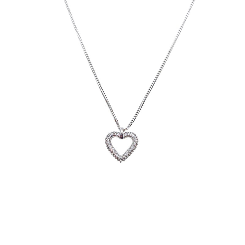 Heart Cubic Zirconia Necklace - CHOMEL