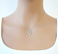 Heart Cubic Zirconia Necklace - CHOMEL