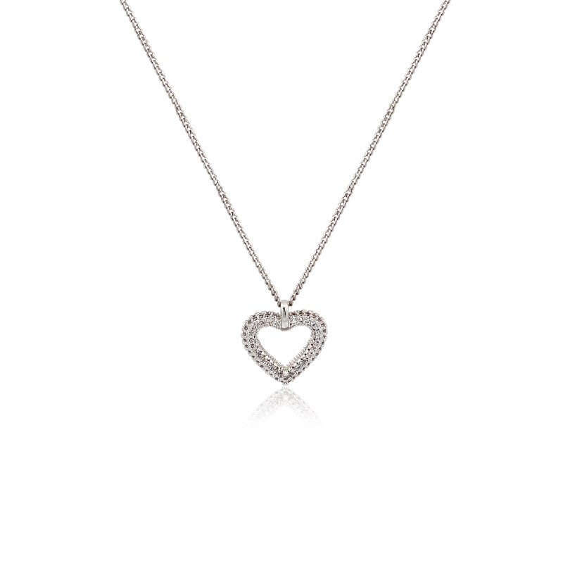 Heart Cubic Zirconia Necklace - CHOMEL