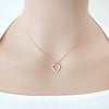 Heart Cubic Zirconia Necklace - CHOMEL