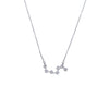 CHOMEL Cubic zirconia star  rhodium necklace