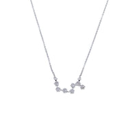 CHOMEL Cubic zirconia star  rhodium necklace