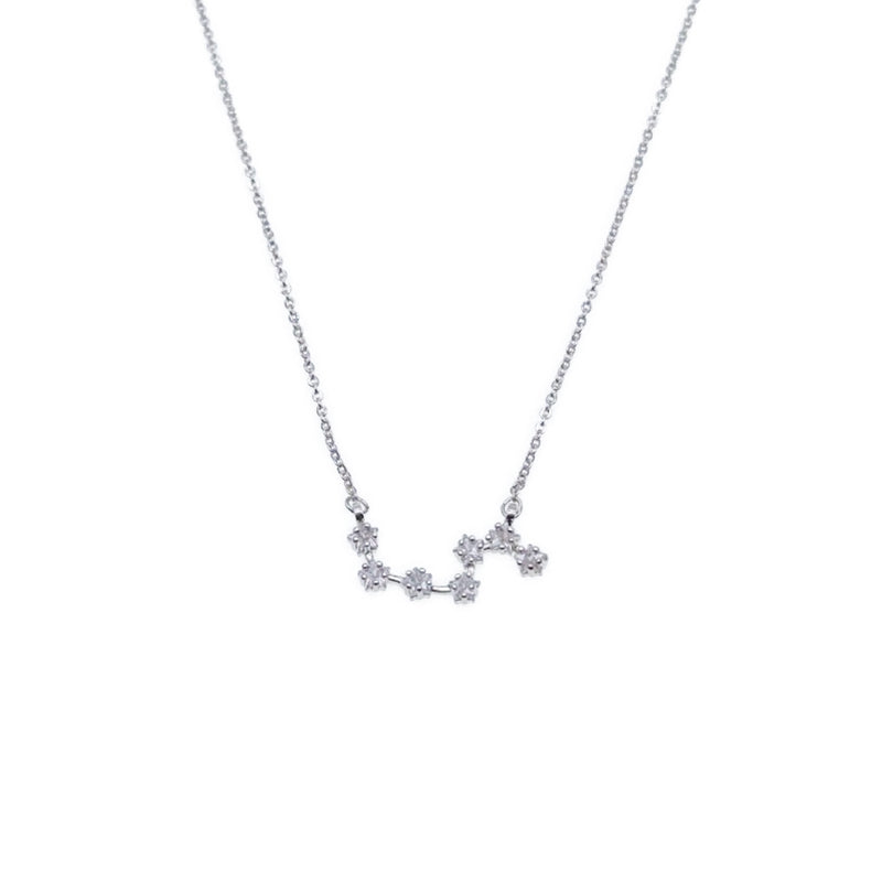 CHOMEL Cubic zirconia star  rhodium necklace
