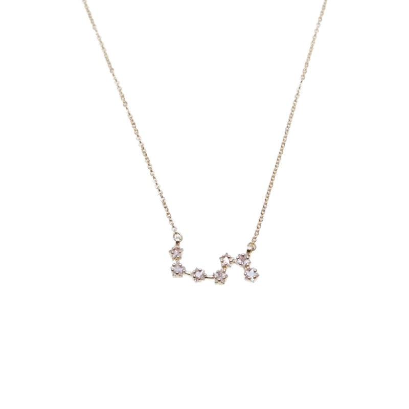 CHOMEL Cubic zirconia star gold  necklace