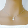 Cubic Zirconia Pendant Necklace - CHOMEL