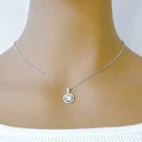 Cubic Zirconia Pendant Necklace - CHOMEL