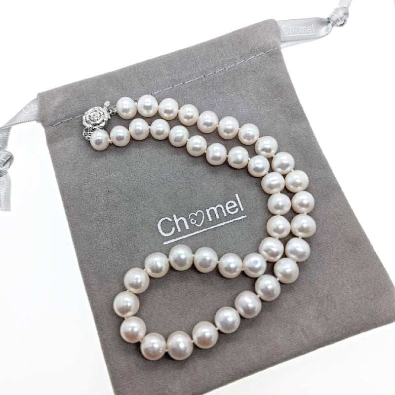 Freshwater Pearl Necklace - Elegant 8-9mm Cultured Pearl Jewelry