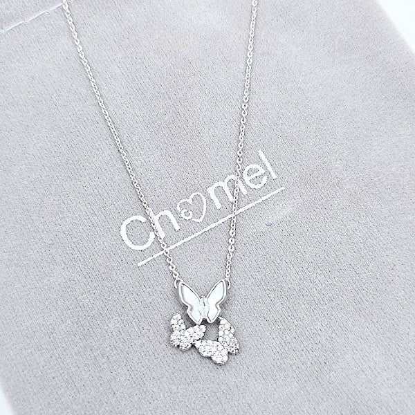 Butterfly Mother of Pearl Necklace - CHOMEL