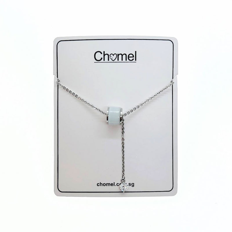 Tunnel Simulated Moonstone Necklace - CHOMEL