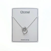 Interlocking Heart & Ring Necklace - CHOMEL