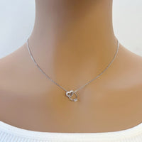 Interlocking Heart & Ring Necklace - CHOMEL