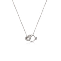 Interlocking Heart & Ring Necklace - CHOMEL