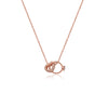 Interlocking Heart & Ring Necklace - CHOMEL