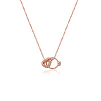 Interlocking Heart & Ring Necklace - CHOMEL