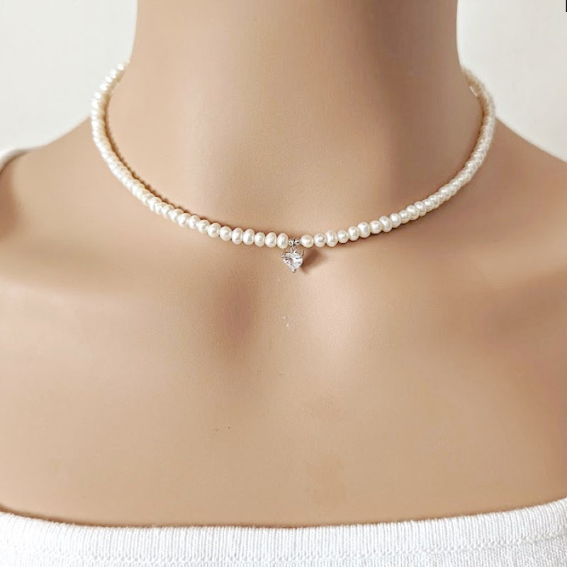 Choker and sales long necklace