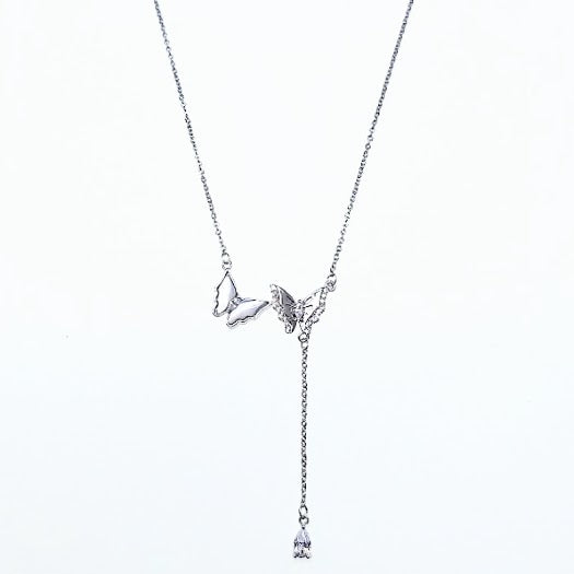 Butterfly Cubic Zirconia Necklace - CHOMEL
