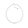 Freshwater Pearl Choker with CZ Pendant - CHOMEL