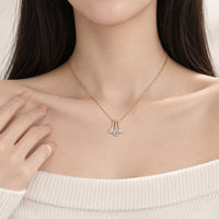 Solitaire Drops Cubic Zirconia Necklace