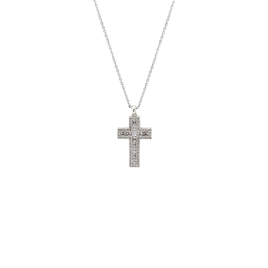 Cross Cubic Zirconia Necklace
