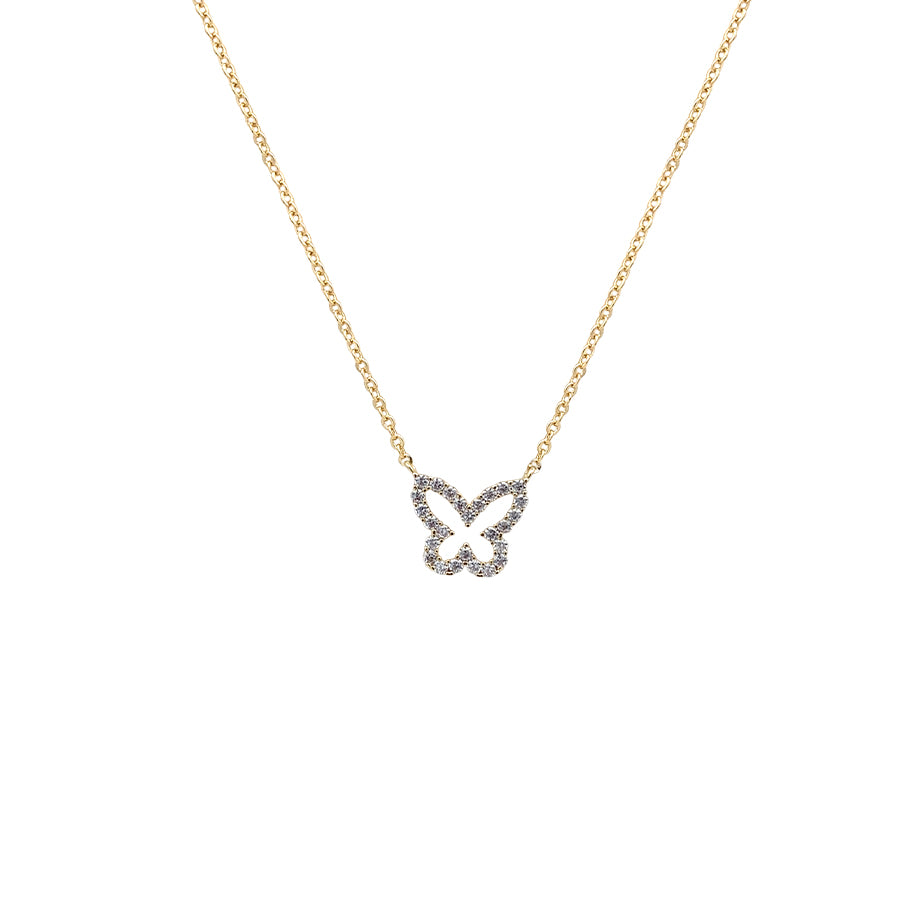 Butterfly Cubic Zirconia Necklace