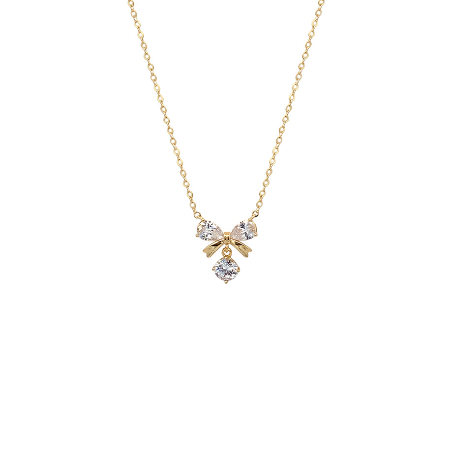 Ribbon Cubic Zirconia Necklace