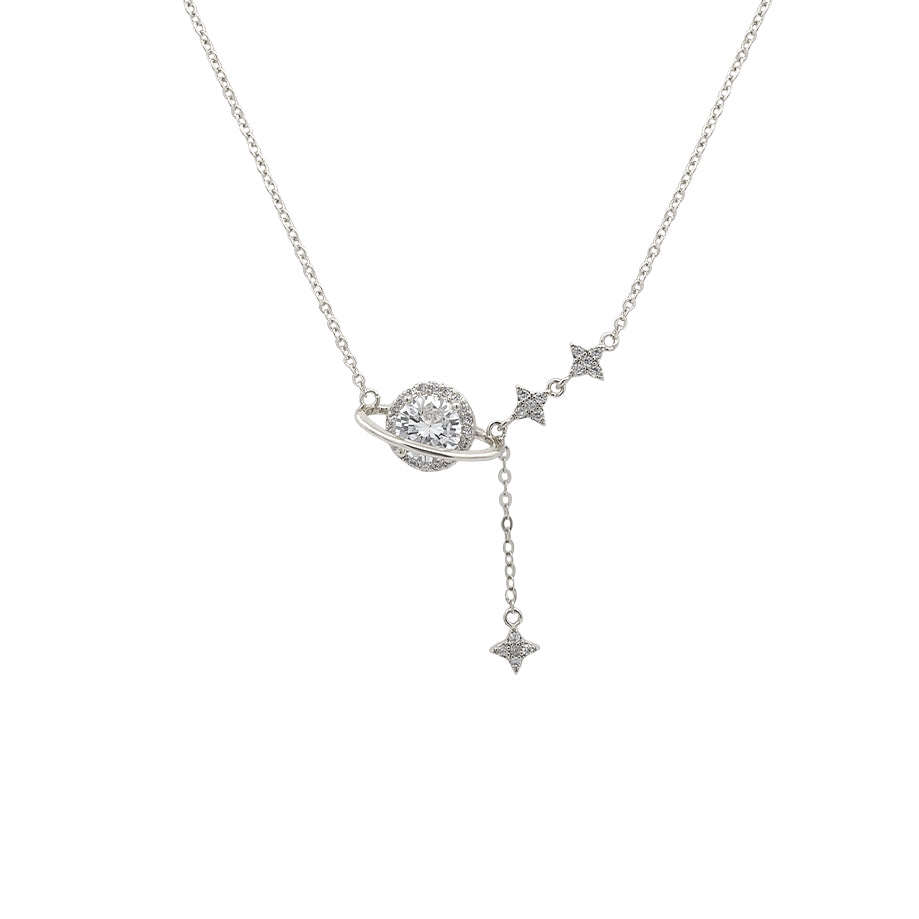 Planet Cubic Zirconia Necklace