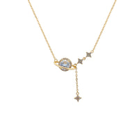 Planet Cubic Zirconia Necklace
