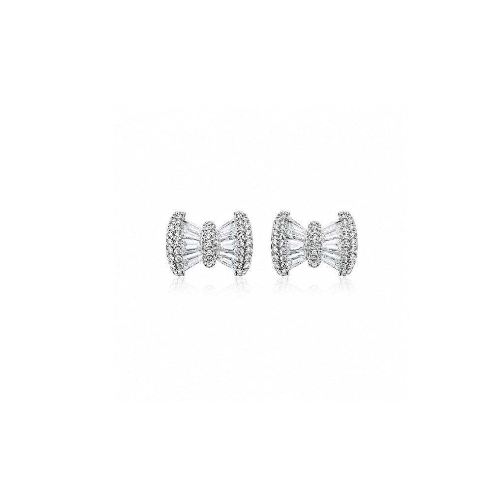 Ribbon Cubic Zirconia Earring