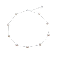 Freshwater Pearl On Chain Necklace