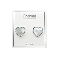 Heart Mother of Pearl Earrings - CHOMEL