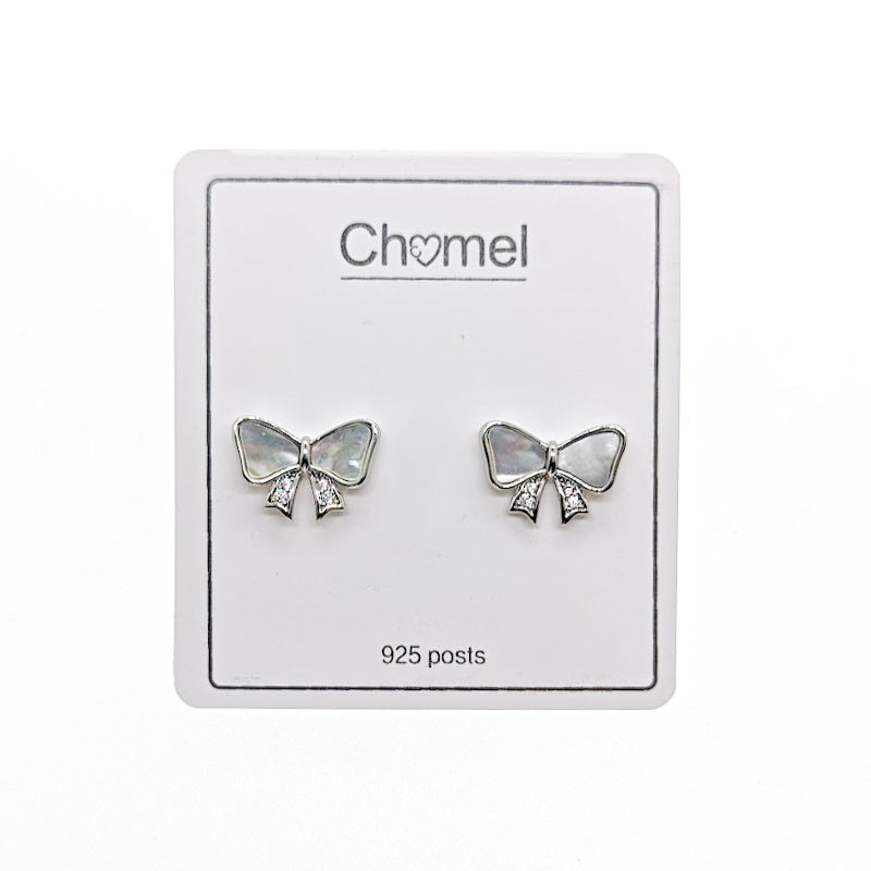 Mother of Pearl Ribbon Earrings - CHOMEL